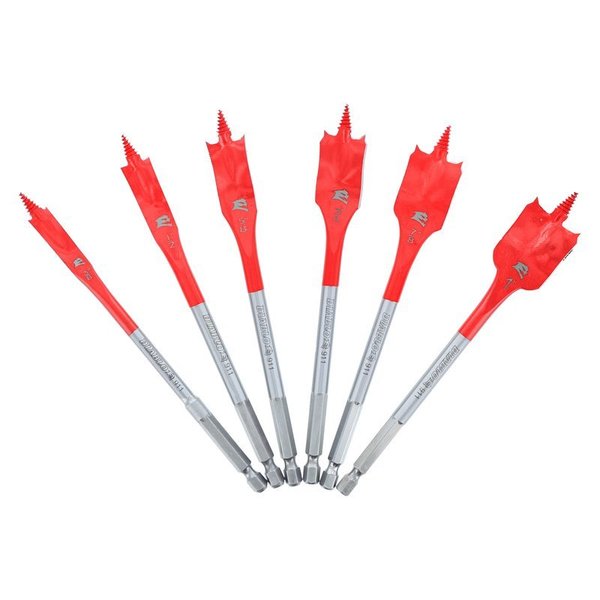 Diablo SPEEDemon 6 in. L High Speed Steel Spade Bit Set 6 pc DSP2920-S6